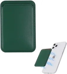 SBG Magnetische Pasjeshouder / Kaarthouder MagSafe Kunstleer Groen afbeelding