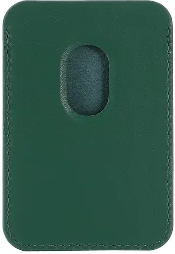 SBG Magnetische Pasjeshouder / Kaarthouder MagSafe Kunstleer Groen afbeelding 5