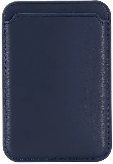 SBG Magnetische Pasjeshouder / Kaarthouder MagSafe Kunstleer Blauw afbeelding 2