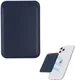 SBG Magnetische Pasjeshouder / Kaarthouder MagSafe Kunstleer Blauw