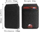 SBG MagSafe Pasjeshouder met Standaard Kunst Leer Carbon Fiber Design Zwart afbeelding 12