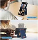 SBG MagSafe Pasjeshouder met Standaard Kunst Leer Carbon Fiber Design Blauw afbeelding 3