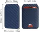SBG MagSafe Pasjeshouder met Standaard Kunst Leer Carbon Fiber Design Blauw afbeelding 13