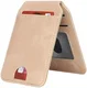 SBG MagSafe Pasjeshouder met Standaard Kunst Leer Skin Touch Design Beige afbeelding 3