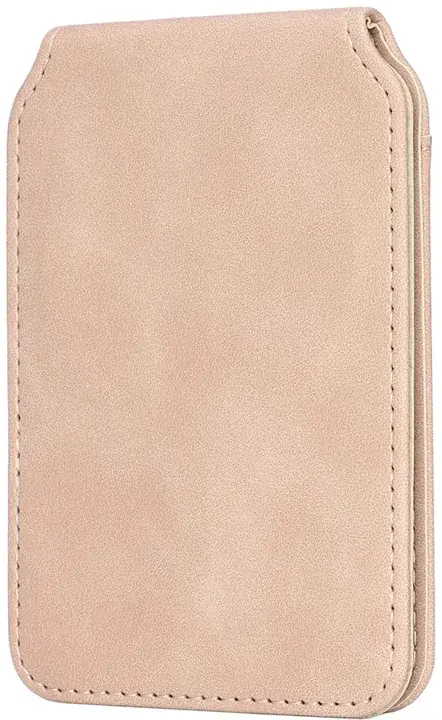 SBG MagSafe Pasjeshouder met Standaard Kunst Leer Skin Touch Design Beige afbeelding 10