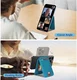 SBG MagSafe Pasjeshouder met Standaard Kunst Leer Skin Touch Design Blauw afbeelding 3