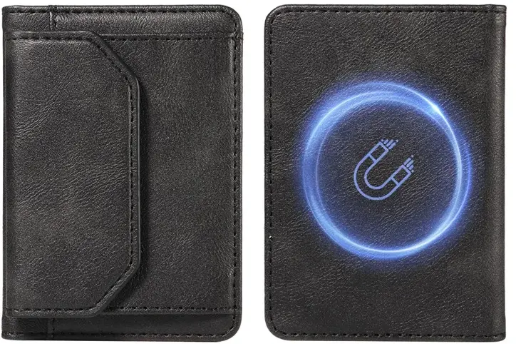 SBG MagSafe Uitklapbare Pasjeshouder / Portemonnee met Standaard en RFID Zwart afbeelding 3