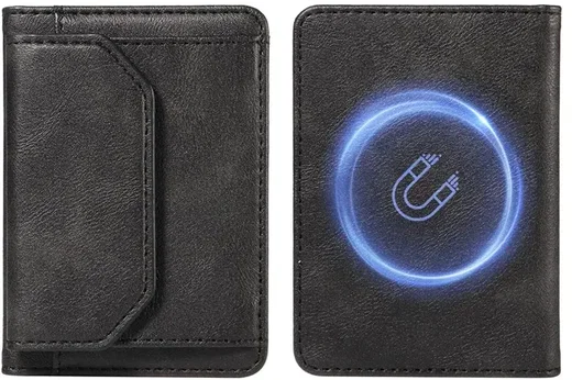 SBG MagSafe Uitklapbare Pasjeshouder / Portemonnee met Standaard en RFID Zwart afbeelding 3