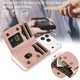SBG MagSafe Uitklapbare Pasjeshouder / Portemonnee met Standaard en RFID Roze afbeelding 8