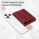 SBG MagSafe Uitklapbare Pasjeshouder / Portemonnee met Standaard en RFID Rood afbeelding 6