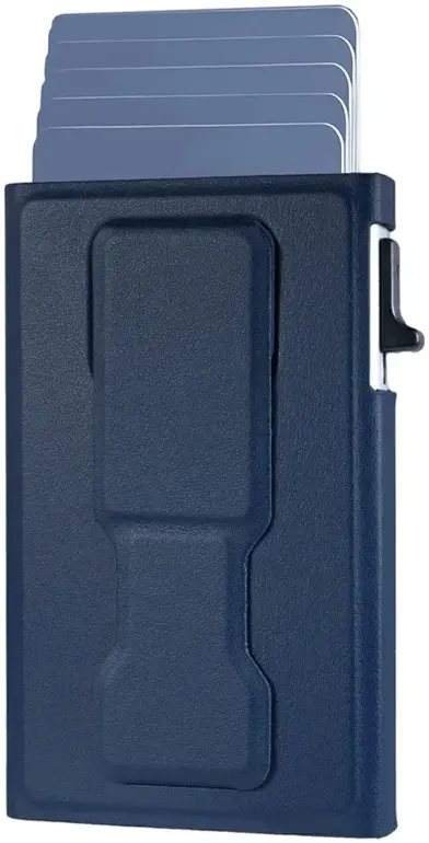 SBG MagSafe Auto Pop‑Up Pasjeshouder met Standaard en RFID Bescherming Blauw afbeelding 1
