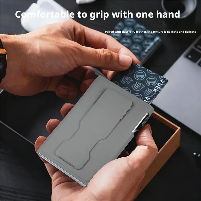 SBG MagSafe Auto Pop‑Up Pasjeshouder met Standaard en RFID Bescherming Oranje afbeelding 7