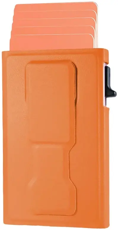 SBG MagSafe Auto Pop‑Up Pasjeshouder met Standaard en RFID Bescherming Oranje afbeelding 1