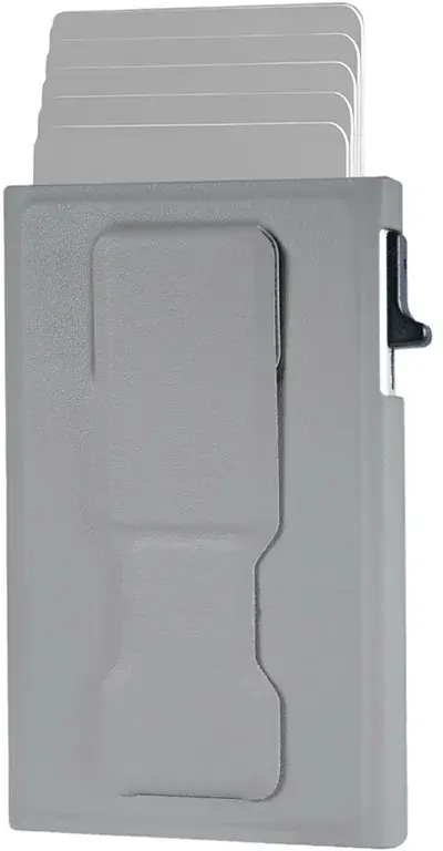 SBG MagSafe Auto Pop‑Up Pasjeshouder met Standaard en RFID Bescherming Grijs afbeelding 1