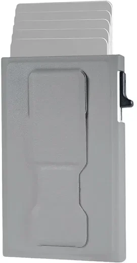 SBG MagSafe Auto Pop‑Up Pasjeshouder met Standaard en RFID Bescherming Grijs afbeelding 1