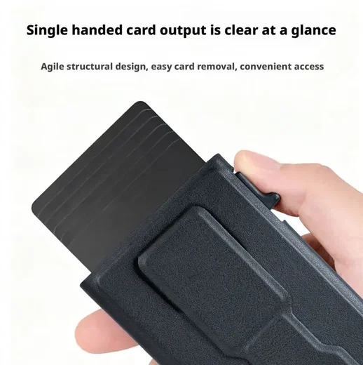 SBG MagSafe Auto Pop‑Up Pasjeshouder met Standaard en RFID Bescherming Grijs afbeelding 2