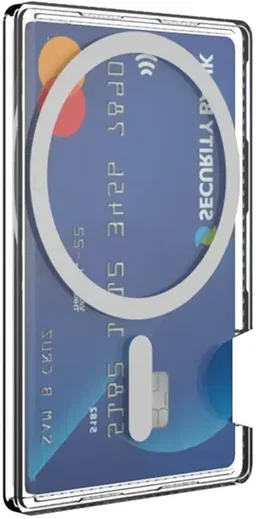 SBG Magnetische Side Mount Pasjeshouder voor Smartphone Transparant afbeelding 2