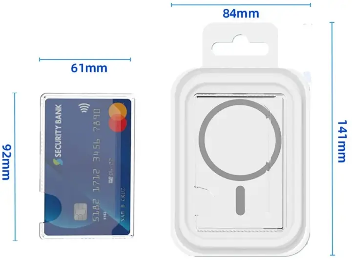 SBG Magnetische Side Mount Pasjeshouder voor Smartphone Transparant afbeelding 10