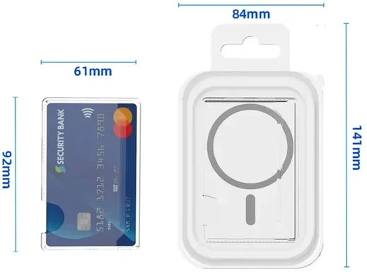 SBG Magnetische Side Mount Pasjeshouder voor Smartphone Transparant afbeelding 10