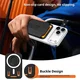 SBG Aluminium Magsafe Pasjeshouder met Verticale Standaard Oranje afbeelding 4