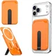 SBG Aluminium Magsafe Pasjeshouder met Verticale Standaard Oranje afbeelding 1