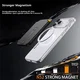 SBG Aluminium Magsafe Pasjeshouder met Verticale Standaard Oranje afbeelding 7