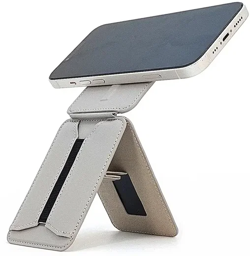 SBG MagSafe Pasjeshouder met Elastische Band en Verstelbare Standaard Zwart afbeelding 5