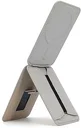 SBG MagSafe Pasjeshouder met Elastische Band en Verstelbare Standaard Grijs