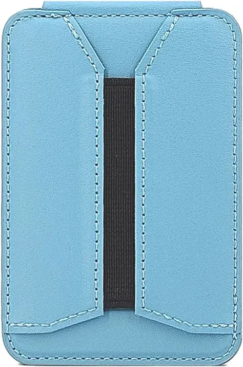 SBG MagSafe Pasjeshouder met Elastische Band en Verstelbare Standaard Blauw afbeelding 2