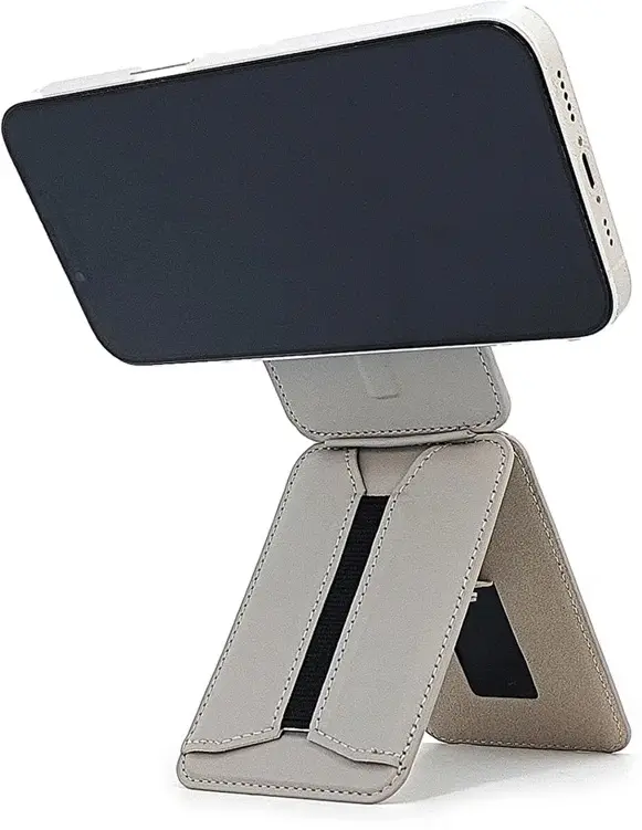 SBG MagSafe Pasjeshouder met Elastische Band en Verstelbare Standaard Blauw afbeelding 4