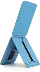 SBG MagSafe Pasjeshouder met Elastische Band en Verstelbare Standaard Blauw afbeelding