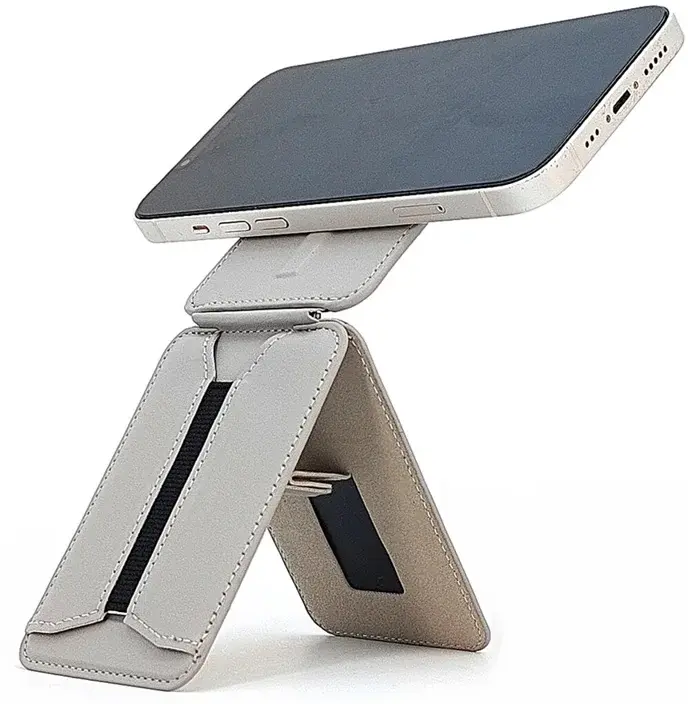 SBG MagSafe Pasjeshouder met Elastische Band en Verstelbare Standaard Blauw afbeelding 5