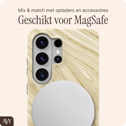 AVY Samsung Galaxy S26 Ultra MagSafe Hoesje met Koord (130CM) Aurum Gold afbeelding 7