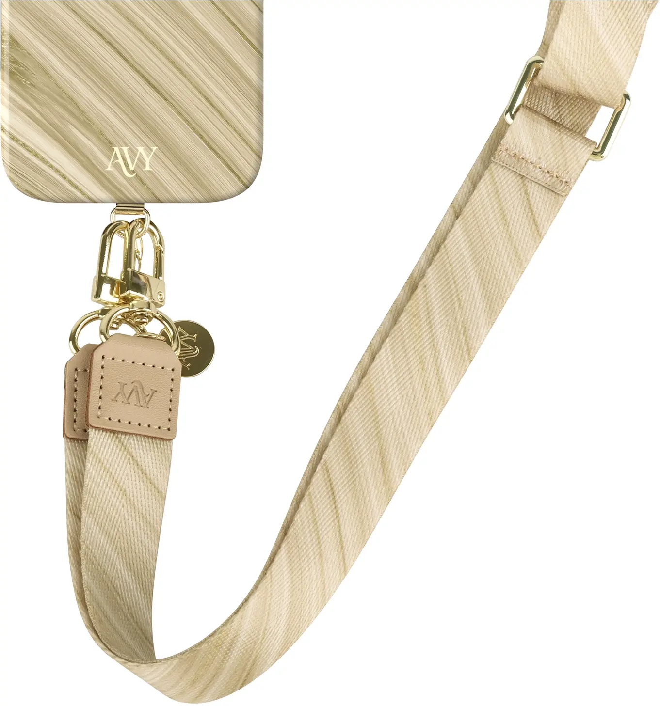 AVY Samsung Galaxy S26 Ultra MagSafe Hoesje met Koord (130CM) Aurum Gold afbeelding 13
