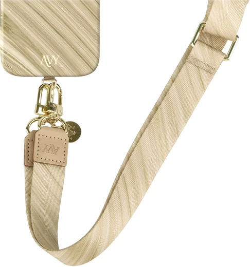 AVY Samsung Galaxy S26 Ultra MagSafe Hoesje met Koord (130CM) Aurum Gold afbeelding 13