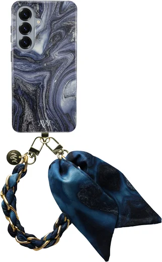 AVY Samsung Galaxy S26 Plus MagSafe Hoesje met Koord (32CM) Obscura Blue afbeelding 1