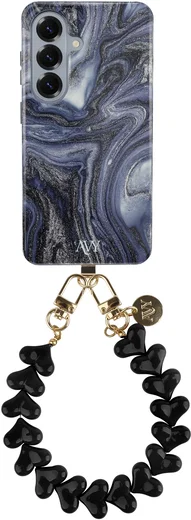 AVY Samsung Galaxy S26 Plus MagSafe Hoesje met Koord (30CM) Marmer Hearts afbeelding 1