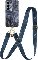 AVY Samsung Galaxy S26 Plus MagSafe Hoesje met Koord (130CM) Obscura Blue afbeelding