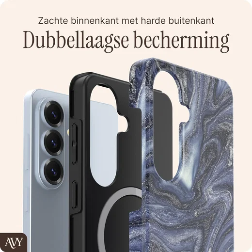 AVY Samsung Galaxy S26 Plus MagSafe Hoesje met Koord (120CM) Obscura Blue afbeelding 5