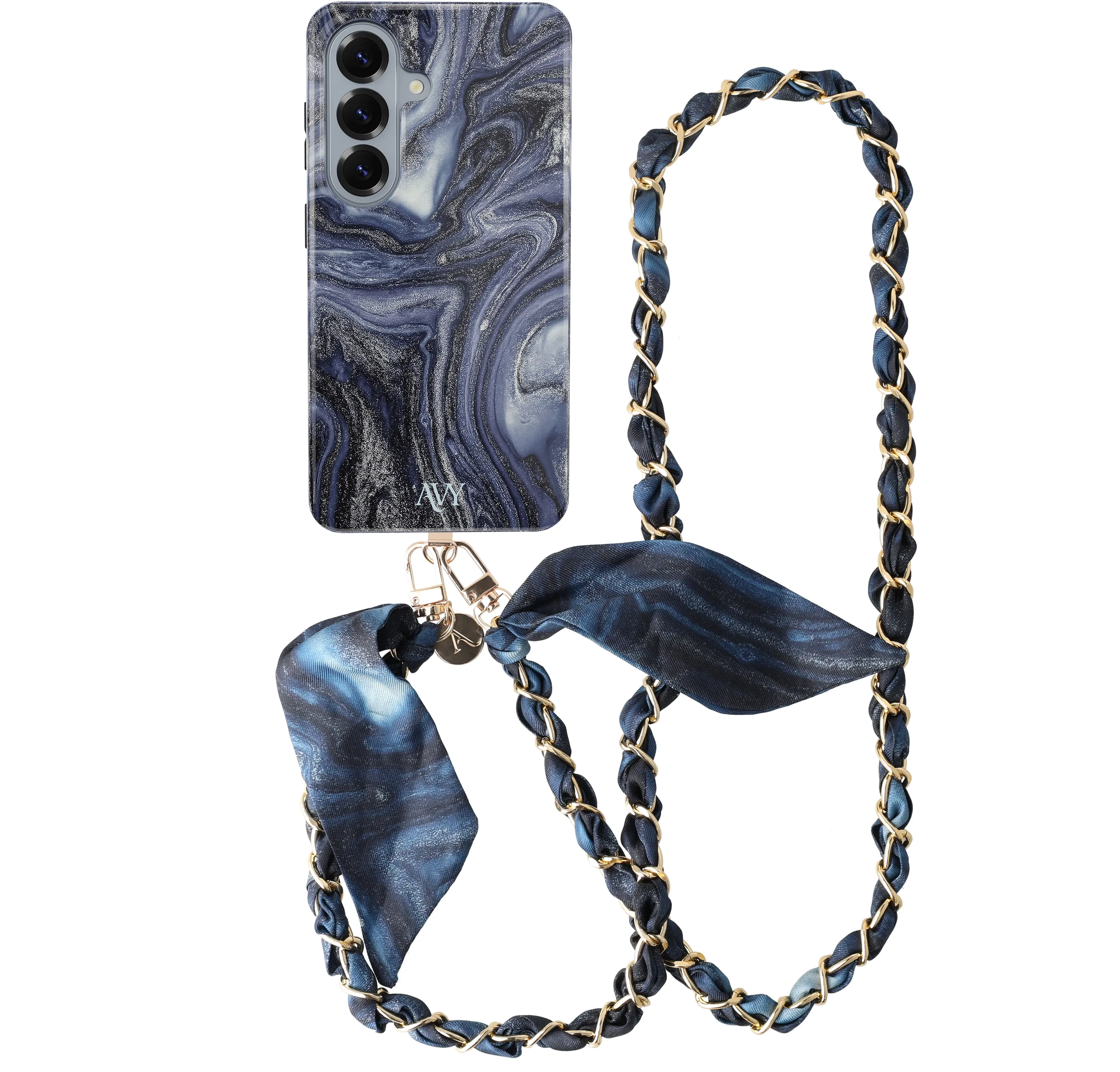 AVY Samsung Galaxy S26 Plus MagSafe Hoesje met Koord (120CM) Obscura Blue afbeelding 1