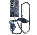 AVY Samsung Galaxy S26 Plus MagSafe Hoesje met Koord (120CM) Obscura Blue