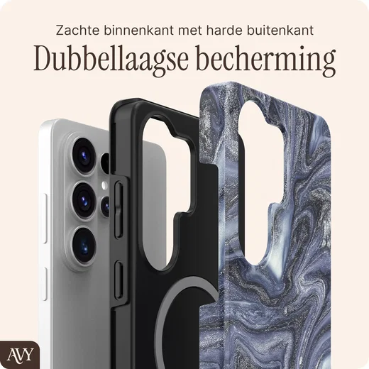 AVY Samsung Galaxy S26 Ultra MagSafe Hoesje met Koord (32CM) Obscura Blue afbeelding 6