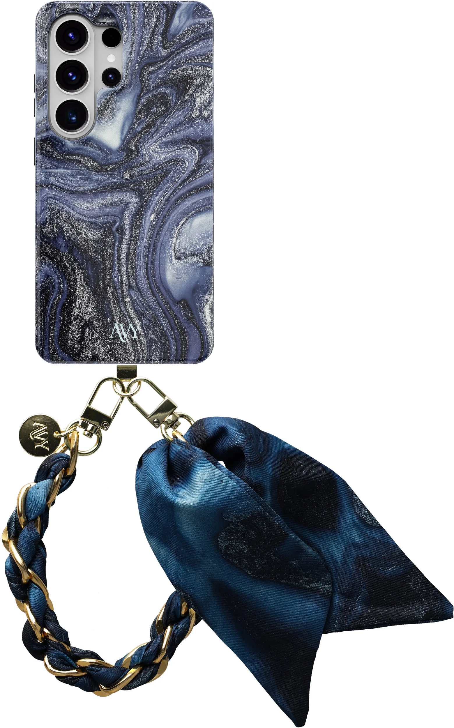 AVY Samsung Galaxy S26 Ultra MagSafe Hoesje met Koord (32CM) Obscura Blue afbeelding 1