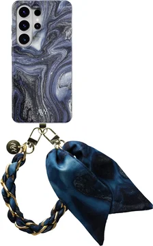 AVY Samsung Galaxy S26 Ultra MagSafe Hoesje met Koord (32CM) Obscura Blue