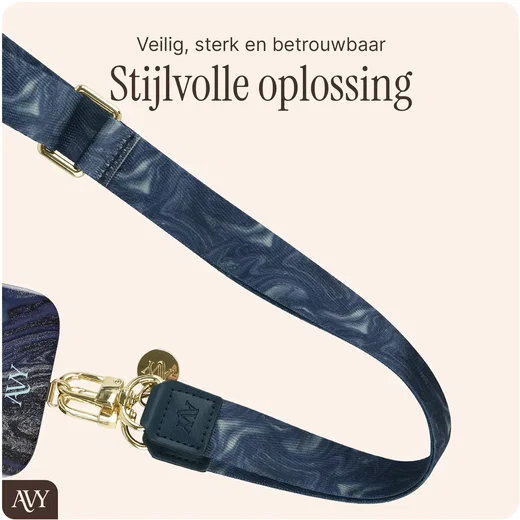 AVY Samsung Galaxy S26 Ultra MagSafe Hoesje met Koord (130CM) Obscura Blue afbeelding 9
