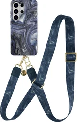 AVY Samsung Galaxy S26 Ultra MagSafe Hoesje met Koord (130CM) Obscura Blue afbeelding