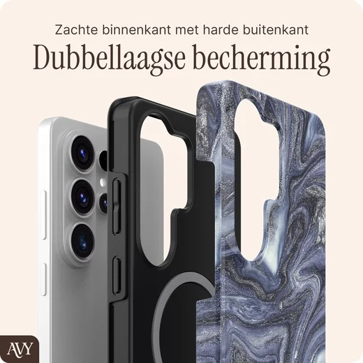 AVY Samsung Galaxy S26 Ultra MagSafe Hoesje met Koord (130CM) Obscura Blue afbeelding 6