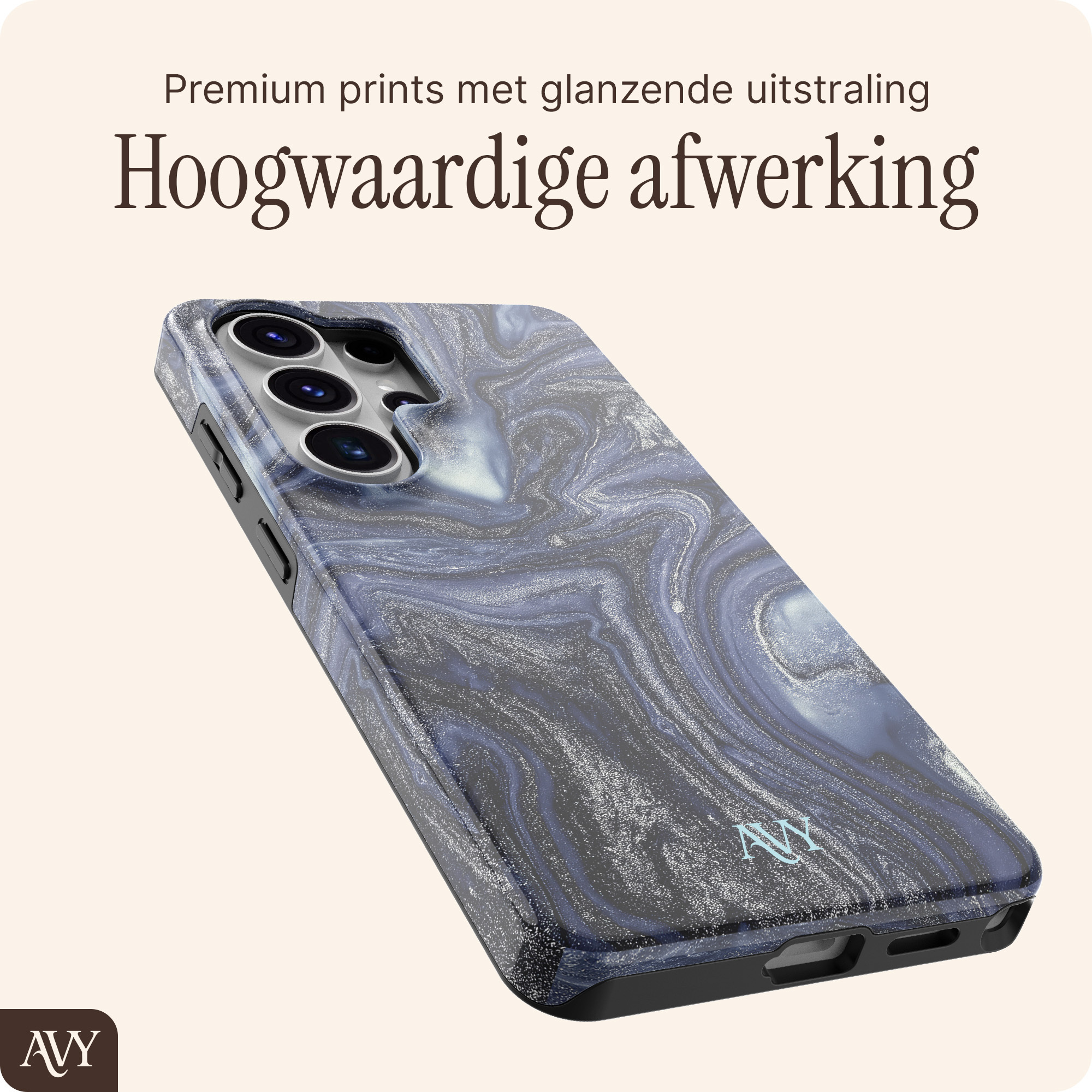 AVY Samsung Galaxy S26 Ultra MagSafe Hoesje met Koord (130CM) Obscura Blue afbeelding 8