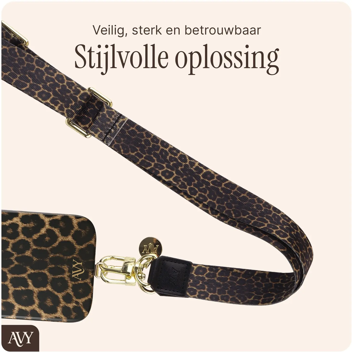 AVY Samsung Galaxy S26 Plus MagSafe Hoesje met Koord (130CM) Panthera Chic afbeelding 10