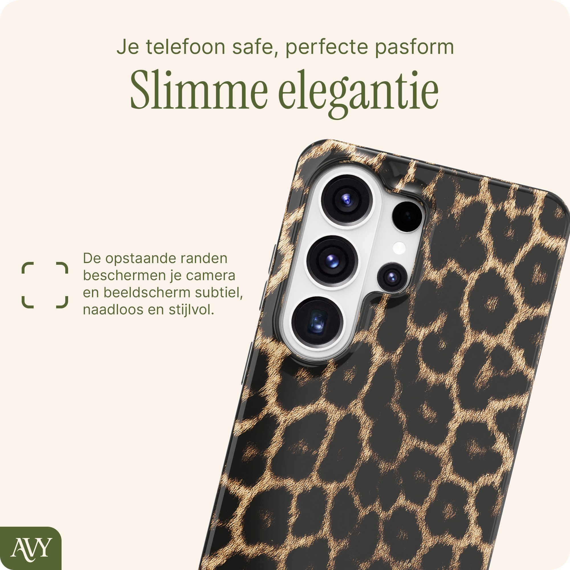 AVY Samsung Galaxy S26 Ultra MagSafe Hoesje met Koord (30CM) Panther Hearts afbeelding 6